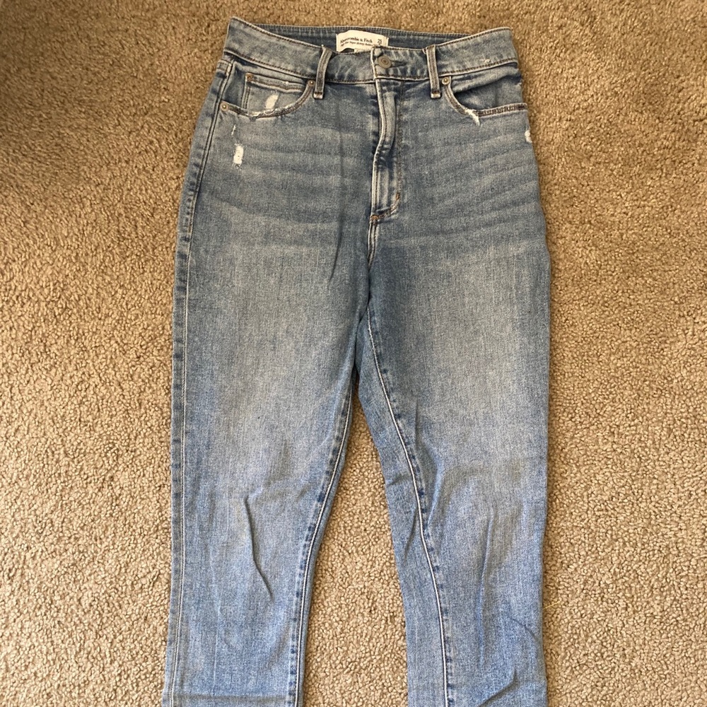 High rise super skinny ankle jeans